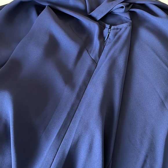 Navy Cape sleeve blouse - Picture 5 of 6